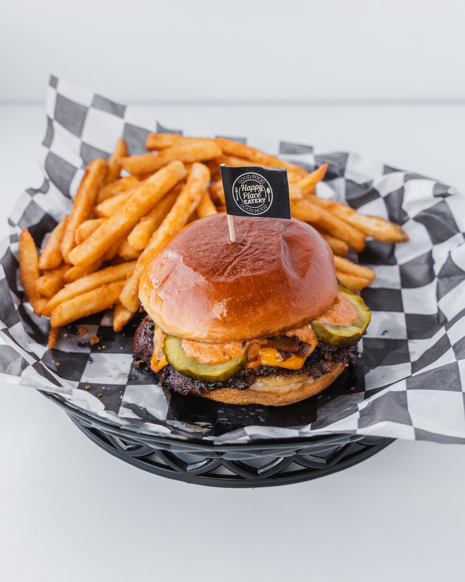 Smash Burgers at Happy Place Eatery
