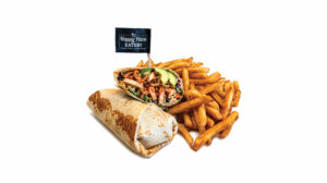 BBQ Chicken Wrap at Happy Place Eatery in Downtown Ventura