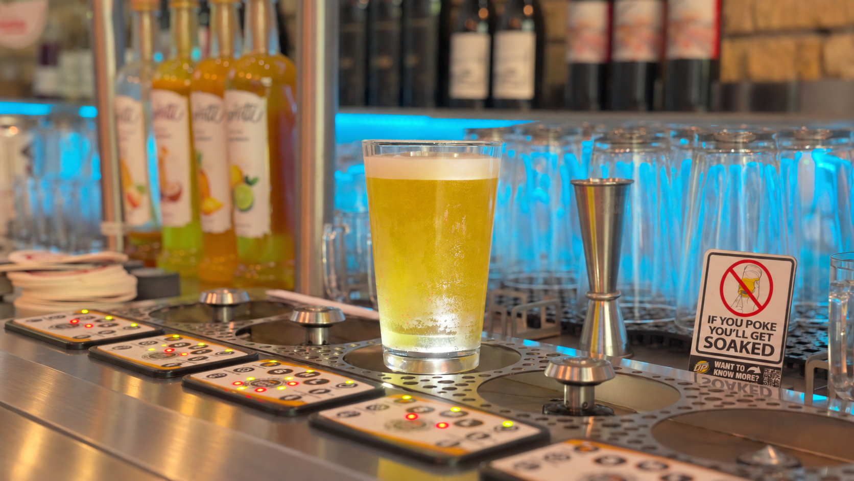 Craft beer pouring from the tap at Happy Place Eatery in Downtown Ventura