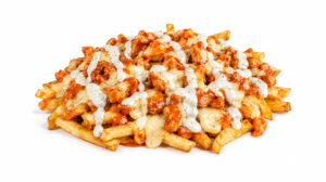 Buffalo Chicken Loaded Fries at Happy Place Eatery in Downtown Ventura