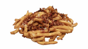 Cheesy Bacon Fries at Happy Place Eatery in Downtown Ventura