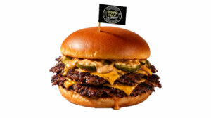 Happy Smash Burger at Happy Place Eatery in Downtown Ventura