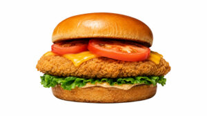 Vegan Crispy Chicken Sandwich at Happy Place Eatery in Downtown Ventura